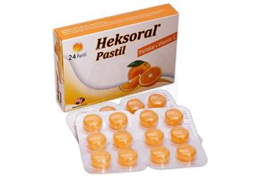 HEKSORAL PASTIL PORTAKAL VITAMIN C 24 pastil