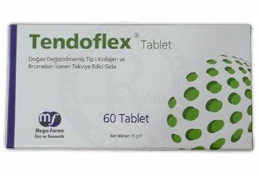 TENDOFLEX TABLET DOGASI DEGISTIRILMEMIS TIP I KOLAJEN VE BROMELAIN ICEREN TAKVIYE EDICI GIDA 60 tablet