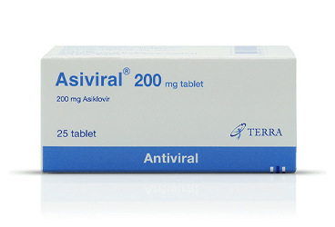 ASIVIRAL 200 MG TABLET, 25 ADET
