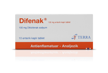 DIFENAK 100 MG ENTERİK KAPLI TABLET, 10 ADET