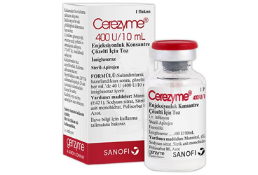 CEREZYME 400 U/10 ML İNFÜZYONLUK KONSANTRE ÇÖZELTİ İÇİN TOZ