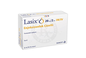 LASIX 20 MG/2 ML IM/IV ENJEKSİYONLUK ÇÖZELTİ, 5 ADET