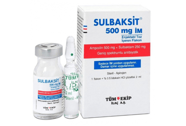 SULBAKSIT 500 MG IM ENJEKSİYONLUK ÇÖZELTİ HAZIRLAMAK İÇİN TOZ, 1 ADET
