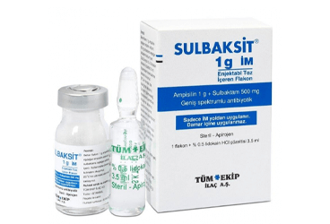 SULBAKSIT 1 G IM ENJEKSİYONLUK ÇÖZELTİ HAZIRLAMAK İÇİN TOZ 1 ADET