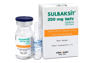 SULBAKSIT 250 MG IM/IV ENJEKSİYONLUK ÇÖZELTİ HAZIRLAMAK İÇİN TOZ, 1 ADET