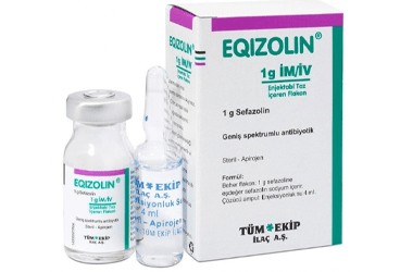 EQIZOLIN 1 G IM/IV ENJEKSİYONLUK TOZ, 1 ADET