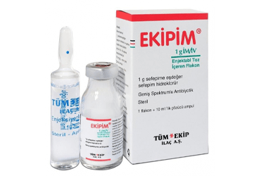 EKIPIM 1 GR IM/IV ENJEKSİYONLUK ÇÖZELTİ HAZIRLAMAK İÇİN TOZ VE ÇÖZÜCÜ, 1 ADET