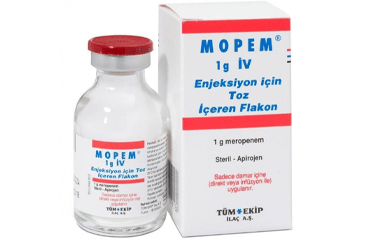 MOPEM 1 G IV ENJEKSİYONLUK ÇÖZELTİ HAZIRLAMAK İÇİN TOZ, 1 ADET