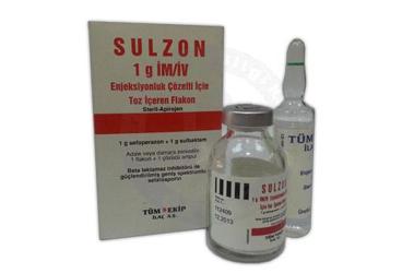 SULZON 1 G IM/IV ENJEKSİYONLUK ÇÖZELTİ HAZIRLAMAK İÇİN TOZ, 1 ADET, 1 AMPUL
