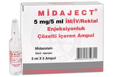 MIDAJECT 5 MG/5 ML IM/IVREKTAL KULLANIM İÇİN ÇÖZELTİ, 5 ADET