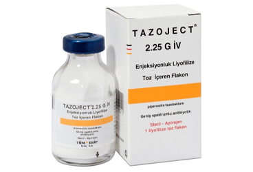 TAZOJECT 2 G/ 0,25G IV ENJEKSIYONLUK LIYOFILIZE TOZ, 1 ADET
