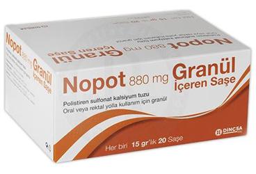 NOPOT 880 MG GRANÜL İÇEREN SAŞE,20 SAŞE