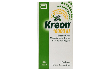 KREON 10.000 PH. EUR. ÜNİTE SERT JELATİN KAPSÜL, 100 ADET