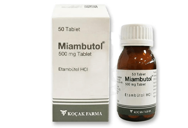 MIAMBUTOL 500 MG TABLET, 50 ADET