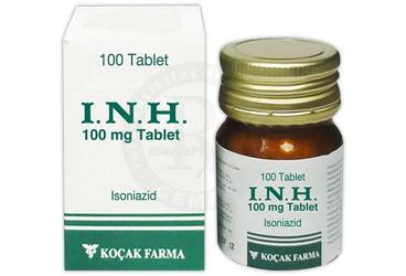 I.N.H 100 MG TABLET, 100 ADET