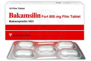 BAKAMSİLİN FORT 800 MG FİLM KAPLI TABLET, 10 ADET