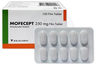 MOFECEPT 250 MG FILM KAPLI TABLET, 100 ADET