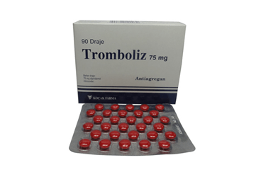 TROMBOLIZ 75 MG DRAJE, 50 ADET