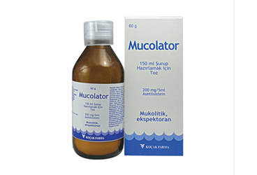MUCOLATOR 150 ML SURUP HAZIRLAMAK ICIN TOZ
