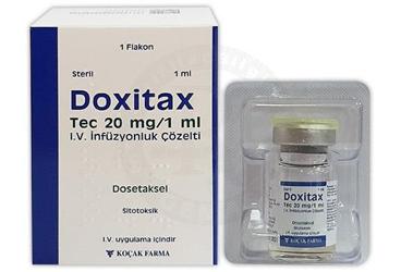 DOXİTAX TEC 20 MG/1 ML IV İNFÜZYONLUK ÇÖZELTİ, 1 ADET
