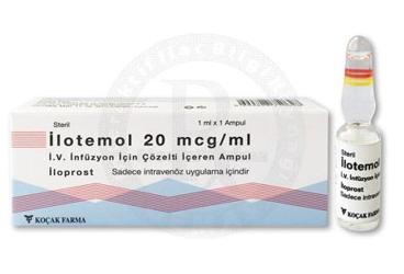 ILOTEMOL 20 MCG/ML IV INFÜZYON IÇIN ÇÖZELTI IÇEREN AMPUL ,1AMPUL