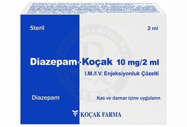 Diazepam-Koçak 10 mg/2ml I.M./I.V. Enjeksiyonluk Çözelti, 10 ADET