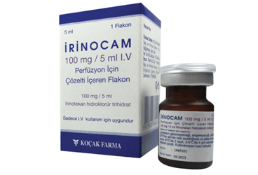 IRINOCAM 100 MG/5 ML IV PERFUZYON ICIN ENJEKTABL STERIL SOLUSYON