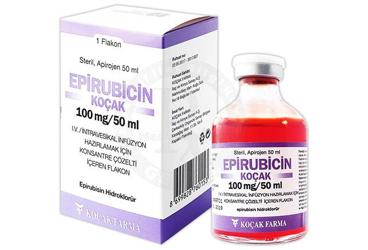EPIRUBICIN KOÇAK 100 MG/50 ML IV/INTRAVESIKAL INFÜZYON HAZIRLAMAK IÇIN KONSANTRE ÇÖZELTI IÇEREN FLAKON, 1 ADET