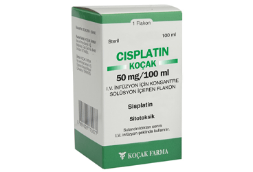 CISPLATIN-KOCAK 50 MG/100 ML IV INFUZYON İÇİN KONSANTRE ÇÖZELTİ İÇEREN FLAKON