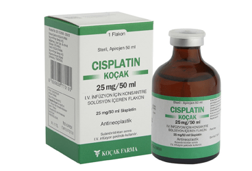CISPLATIN-KOCAK 25 MG/50 ML IV INFUZYON İÇİN KONSANTRE ÇÖZELTİ İÇEREN FLAKON
