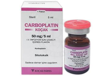 CARBOPLATIN-KOCAK 50 MG/5 ML IV INFUZYON ICIN SOLUSYON ICEREN FLAKON