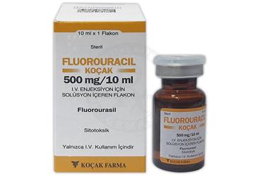 FLUOROURACİL-KOÇAK 500 MG/10 ML İV/İA İNFÜZYONLUK/ENJEKSİYONLUK ÇÖZELTİ