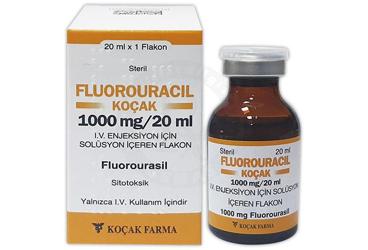 FLUOROURACİL-KOÇAK 1000 MG/20 ML İV/İA İNFÜZYONLUK/ENJEKSİYONLUK ÇÖZELTİ