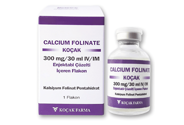 CALCIUM FOLINATE-KOÇAK 300 MG / 30 ML IM/IV ENJEKSİYONLUK ÇÖZELTİ
