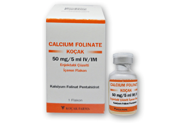 CALCIUM FOLINATE-KOCAK 50 MG/5 ML IM/IV ENJEKSİYONLUK ÇÖZELTİ