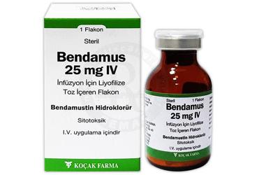BENDAMUS 25MG IV INFÜZYON IÇIN LIYOFILIZE TOZ IÇEREN FLAKON, FLAKON, 1 ADET