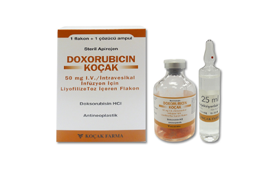 DOXORUBICIN KOÇAK 50 MG I.V./INTRAVESIKAL INFÜZYON IÇIN LIYOFILIZE TOZ IÇEREN FLAKON