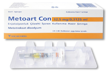 METOART CON 12.5 MG/0,3125 ML ENJEKSIYONLUK ÇÖZELTI IÇEREN KULLANIMA HAZIR ŞIRINGA ,1 ŞIRINGA