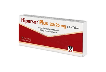 HİPERSAR PLUS 20MG/25MG FİLM KAPLI TABLET, 28 ADET