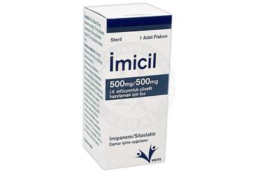 İMİCİL 500 MG/500 MG IV İNFÜZYONLUK ÇÖZELTİ HAZIRLAMAK İÇİN TOZ, 1 ADET