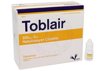 TOBLAİR 300 MG/5 ML NEBÜLİZASYON ÇÖZELTİSİ, 56 ADET