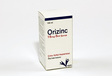 ORİZİNC 15 MG/5 ML ŞURUP