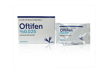 OFTİFEN % 0,025 TEK DOZLUK GÖZ DAMLASI, ÇÖZELTİ