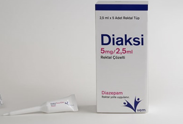 DİAKSİ 5 MG/2.5 ML REKTAL ÇÖZELTİ, 5 ADET