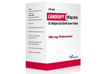 CANDISEPT 100MG/50 ML IV INFUZYON ICIN COZELTI ICEREN FLAKON, 1 ADET