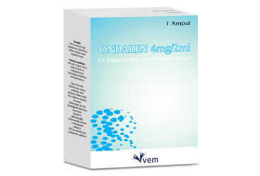 ONDAREN 4 MG/2ML ENJEKSIYONLUK COZELTI ICEREN AMPUL, 1 ADET