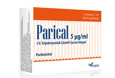 PARICAL 5 MCG/ML IV ENJEKSIYONLUK COZELTI ICEREN AMPUL, 5 ADET