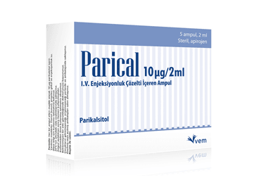 PARICAL 10 MCG/2 ML IV ENJEKSIYONLUK COZELTI ICEREN AMPUL, 5 ADET