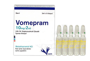 VOMEPRAM 10MG/2ML I.M./I.V. ENJEKSIYONLUK ÇÖZELTI IÇEREN AMPUL