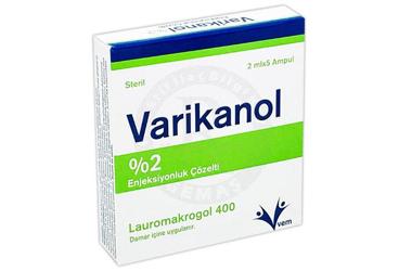VARİKANOL % 2 ENJEKSİYONLUK ÇÖZELTİ